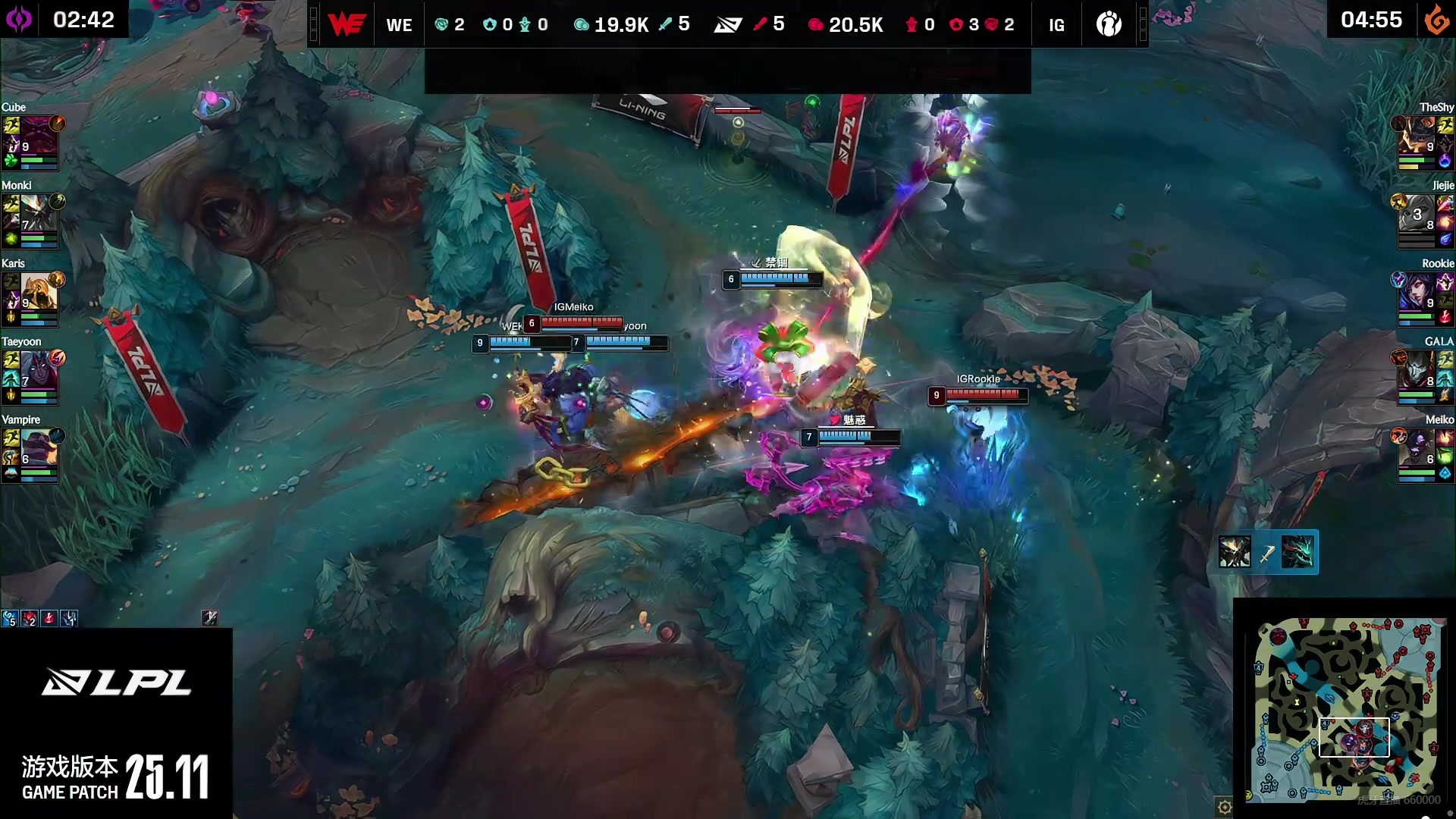 完成救赎！Meiko牛头野区开顶配合Theshy兰博大融化WE众人！